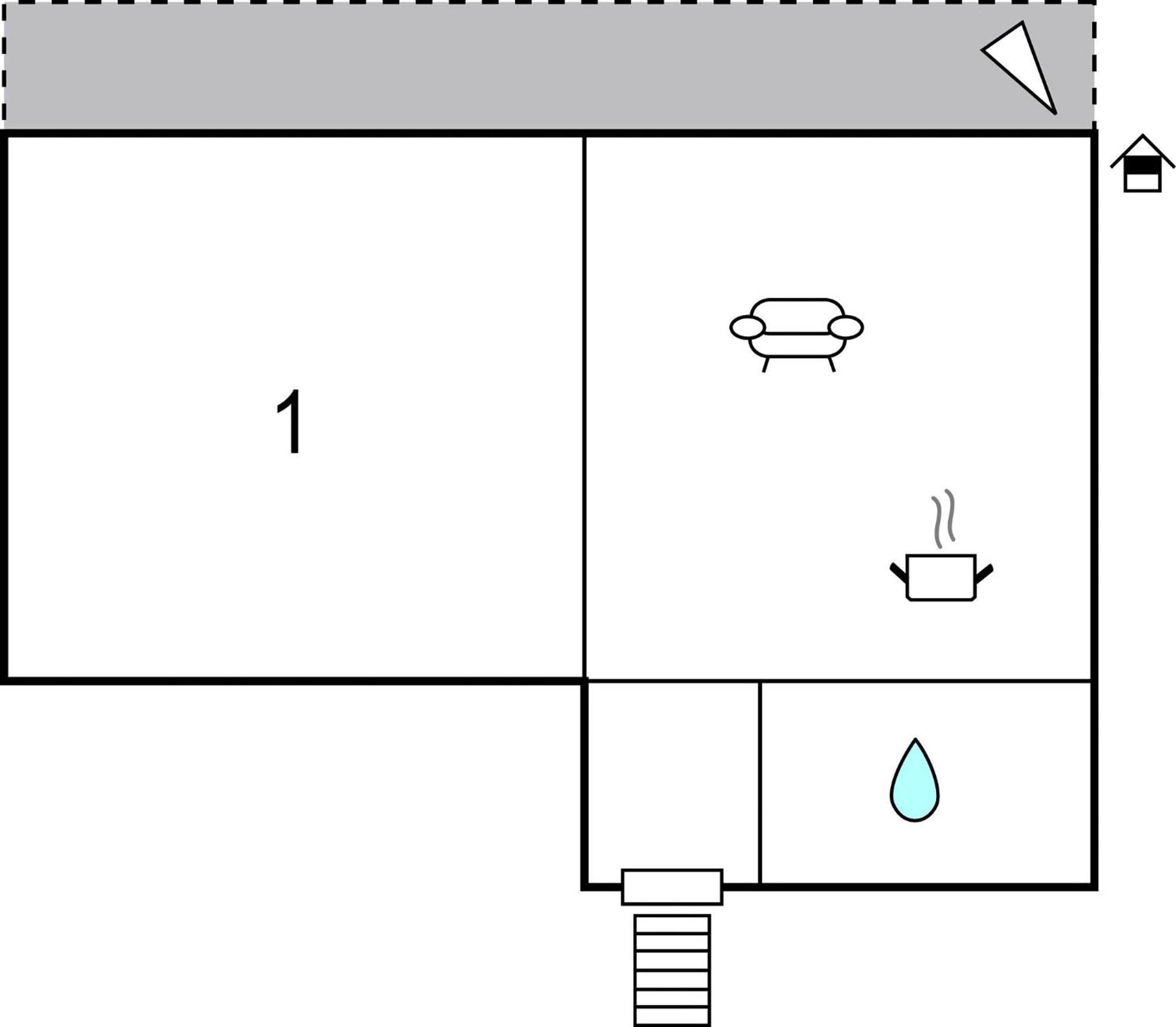 1 Bedroom Awesome In Apartment